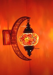 Mozaik Aplik Lamba Hilal Dekoratif Duvar Otantik Aplik Yarım Ay